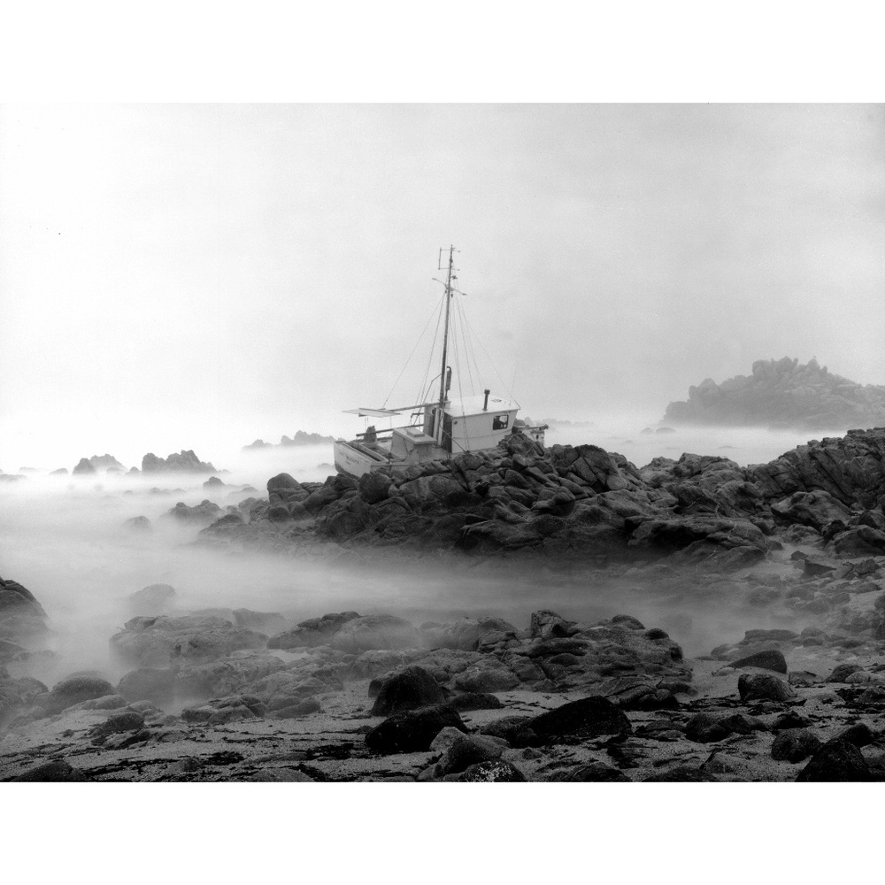 Miss Rosanne shipwreck in Asilomar 8x10 photograph